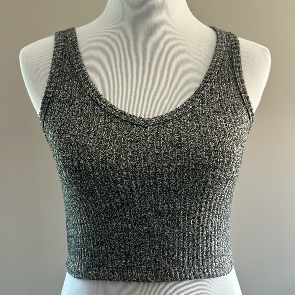 Super soft marled yarn v neck tank